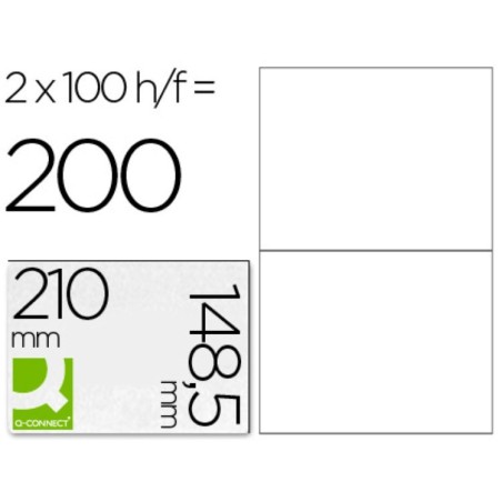 Etiquetas adhesivas 210x148,5mm Qconnect kf10662