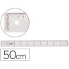 Regla de plastico cristal 50cm
