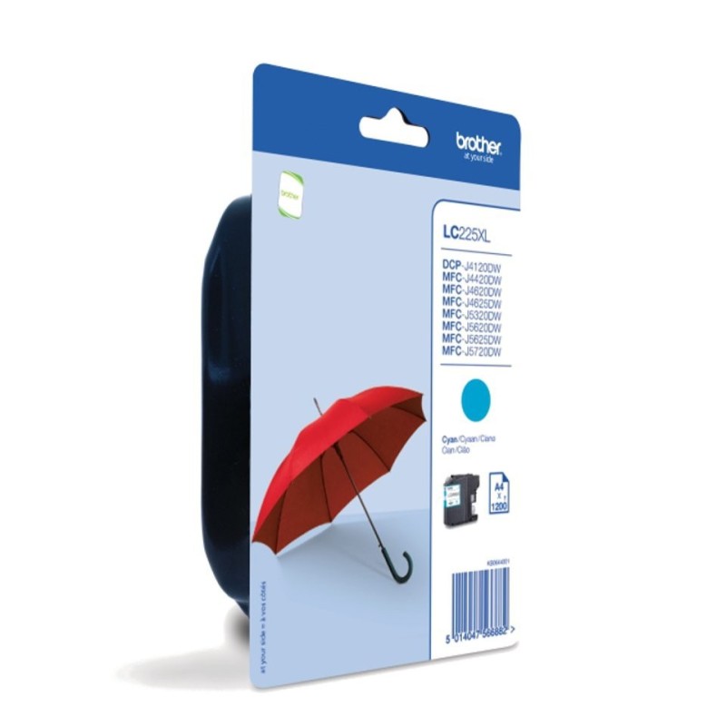 Brother LC 225XL C cartucho de tinta CYAN