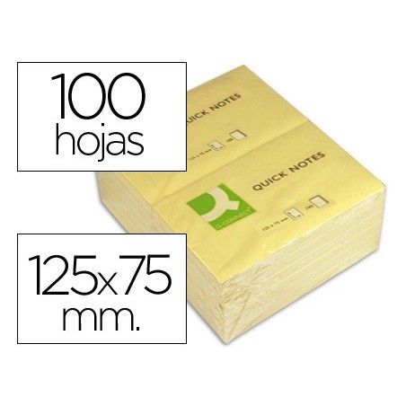 Notas adhesivas Q-connect 76 X 127 kf10503