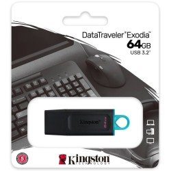 Memoria USB 3.2 Kingston Datatraveler Exodia 64 gigas