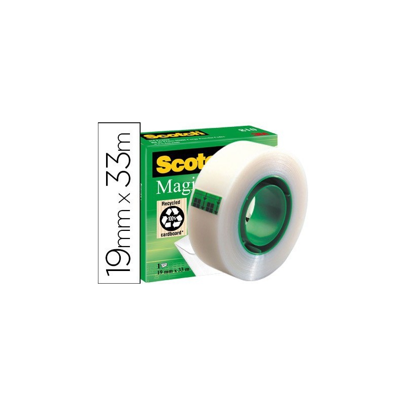 Cinta adhesiva Scotch Magic 810 invisible 33m X 19mm