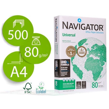 Papel Navigator A4 Universal 80g 2500 hojas