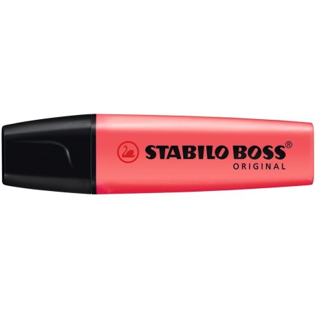 Stabilo Boss marcador fluorescente rojo