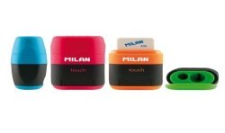 Sacapuntas con goma y depósito Milan compact touch duo
