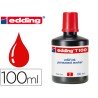 Bote de recarga tinta permanente Edding T100 rojo