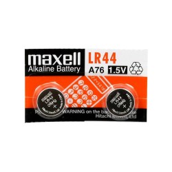 Pila L1154 LR44 A76 Maxell de boton alkalina