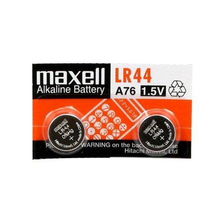 Pila L1154 LR44 A76 Maxell de boton alkalina