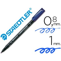 Rotulador Staedtler lumocolor medio azul 317-3
