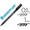 ROTULADOR PERMANENTE STAEDTLER LUMOCOLOR MEDIO NEGRO 317-9