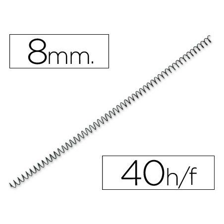 Espiral metalico paso 64 5:1 8mm