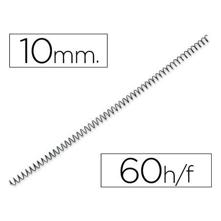 Espiral metalico paso 64 5:1 10mm