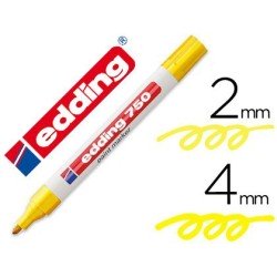 Edding 750 paint marker rotulador permanente amarillo