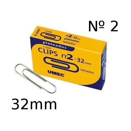 Clip labiado Umec 32mm numero 2