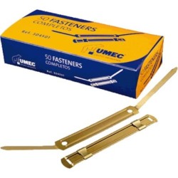 Fastener Umec metalico dorado 50 unidades