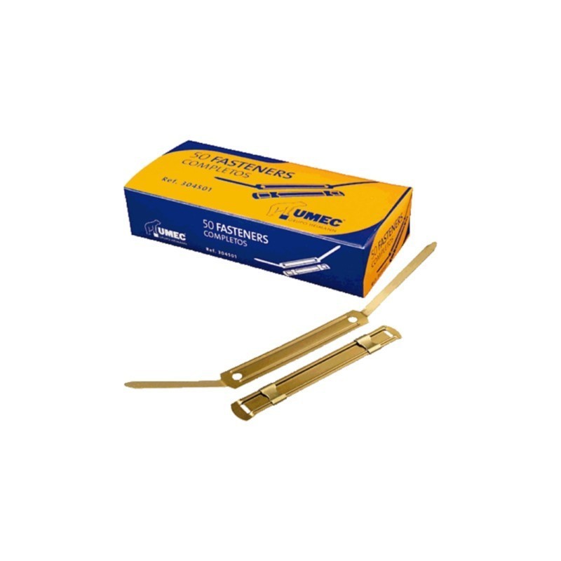 Fastener Umec metalico dorado 50 unidades