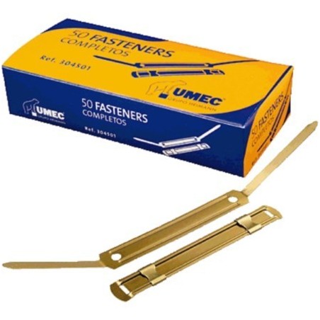 Fastener Umec metalico dorado 50 unidades