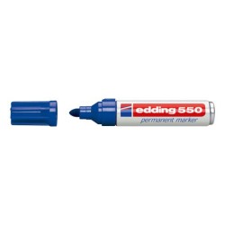 Edding 550 marcador permanente punta conica azul