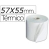 Rollo de papel termico 57x55. Pack 10