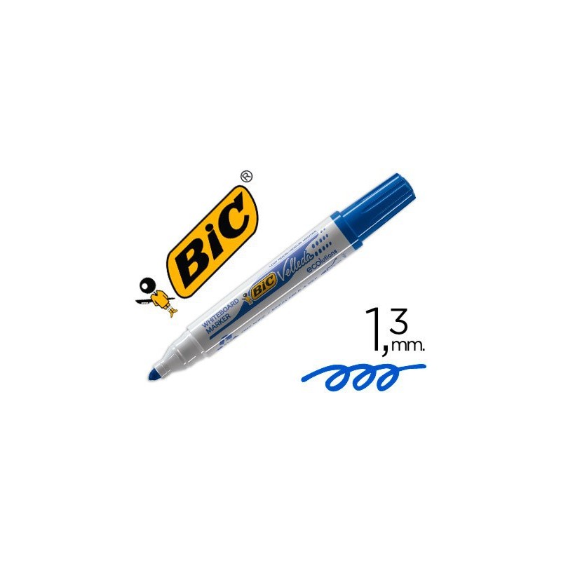 Rotulador Bic Velleda 1701-06 azul para pizarra blanca
