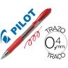 Boligrafo Pilot G-2 rojo retractil con tinta gel y grip