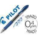 Boligrafo Pilot G-2 retractil azul tinta gel con grip