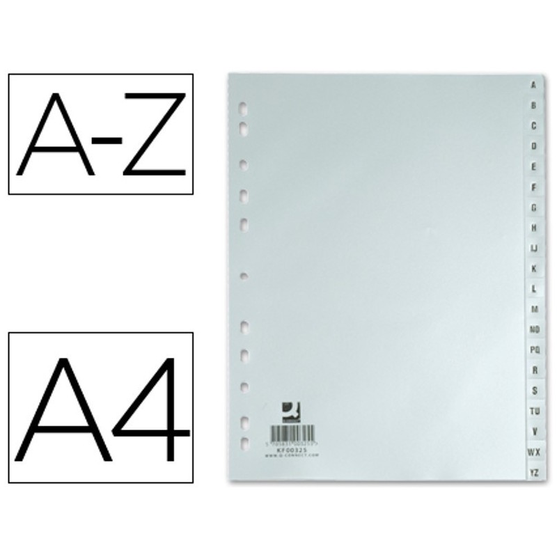 SEPARADOR ALFABETICO ABECEDARIO Q-CONNECT A-Z